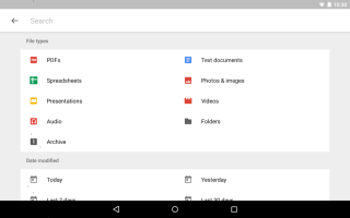 screen Google Drive