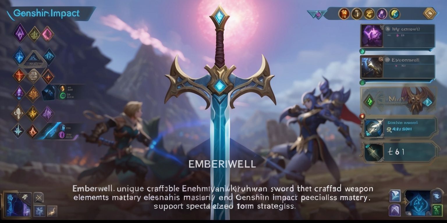 Genshin Impact craftable weapon

This text centers on Emberwell—a unique, craftable Snezhnayan sword from Genshin Impact that enhances Elemental Mastery and supports specialized team strategies.